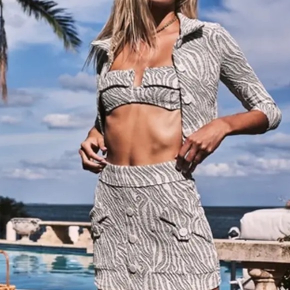 DEVON WINDSOR Other - Devon Windsor Swim Zebra 4 piece set